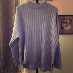 Light blue/ grey Soft rib-knit sweater
